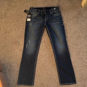 Silver Jeans Suki Curvey Fit Mid Rise Straight Leg Jeans W31, L32